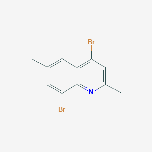 molecular formula C11H9Br2N B3185969 4,8-Dibromo-2,6-dimethylquinoline CAS No. 1189107-53-6