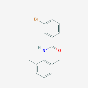 molecular formula C16H16BrNO B318597 3-bromo-N-(2,6-dimethylphenyl)-4-methylbenzamide 