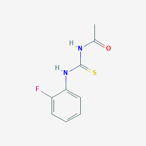 molecular formula C9H9FN2OS B318600 N-[(2-fluorophenyl)carbamothioyl]acetamide 