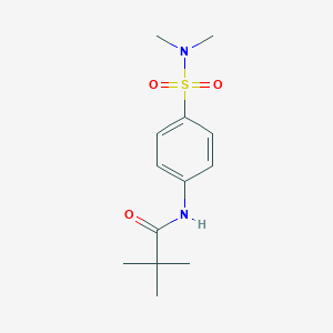 molecular formula C13H20N2O3S B318605 N-[4-(dimethylsulfamoyl)phenyl]-2,2-dimethylpropanamide 