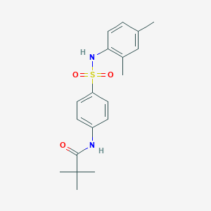 N-{4-[(2,4-dimethylanilino)sulfonyl]phenyl}-2,2-dimethylpropanamide