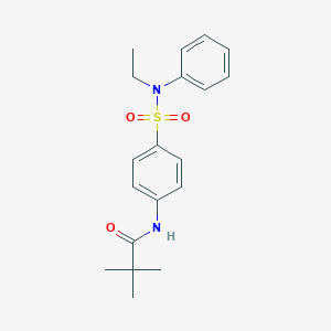 N-(4-{[ethyl(phenyl)amino]sulfonyl}phenyl)-2,2-dimethylpropanamide
