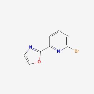 molecular formula C8H5BrN2O B3186125 2-(6-Bromopyridin-2-yl)oxazole CAS No. 1211524-14-9