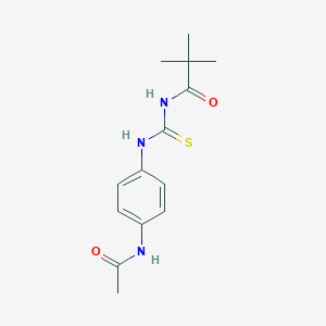 N-{[4-(acetylamino)phenyl]carbamothioyl}-2,2-dimethylpropanamide
