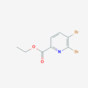 molecular formula C8H7Br2NO2 B3186233 Ethyl 5,6-dibromopicolinate CAS No. 1214351-33-3