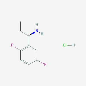 molecular formula C9H12ClF2N B3186253 (R)-1-(2,5-Difluorophenyl)propan-1-amine hydrochloride CAS No. 1217468-99-9