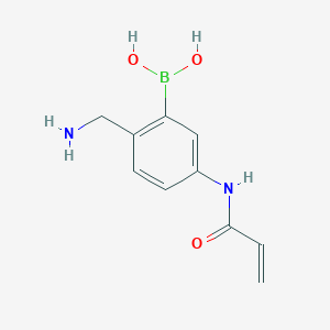 molecular formula C10H13BN2O3 B3186262 5-Acrylamido-2-(aminomethyl)phenylboronic acid CAS No. 1217500-77-0