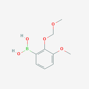 molecular formula C9H13BO5 B3186265 3-Methoxy-2-(methoxymethoxy)phenylboronic acid CAS No. 1217501-40-0