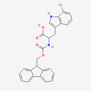 molecular formula C26H21BrN2O4 B3186287 Fmoc-7-bromo-DL-tryptophan CAS No. 1219370-30-5