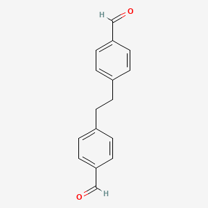 molecular formula C16H14O2 B3186288 4-[2-(4-Formylphenyl)ethyl]benzaldehyde CAS No. 1220-08-2