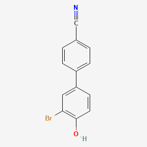 molecular formula C13H8BrNO B3186320 4'-羟基-3'-溴-联苯-4-腈 CAS No. 122266-08-4