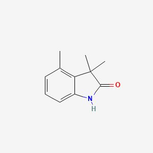molecular formula C11H13NO B3186321 3,3,4-Trimethylindolin-2-one CAS No. 122281-15-6