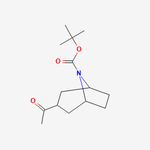 8-Azabicyclo[3.2.1]octane-8-carboxylic acid, 3-acetyl-, 1,1-dimethylethyl ester