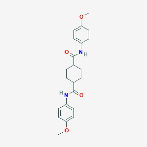 molecular formula C22H26N2O4 B318635 N,N'-bis(4-methoxyphenyl)cyclohexane-1,4-dicarboxamide 