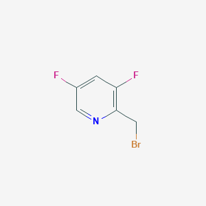 molecular formula C6H4BrF2N B3186372 2-(Bromomethyl)-3,5-difluoropyridine CAS No. 1227516-28-0