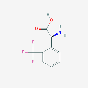 (2S)-2-amino-2-[2-(trifluoromethyl)phenyl]acetic acid