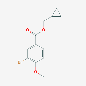 molecular formula C12H13BrO3 B318639 Cyclopropylmethyl 3-bromo-4-methoxybenzoate 