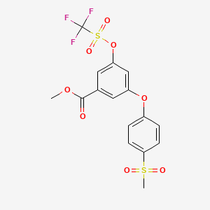 Methyl 3-[4-(methanesulfonyl)phenoxy]-5-[(trifluoromethanesulfonyl)oxy]benzoate