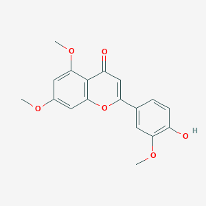 molecular formula C18H16O6 B3186428 4'-Hydroxy-3',5,7-trimethoxyflavone CAS No. 1239-68-5