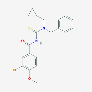molecular formula C20H21BrN2O2S B318644 N-[benzyl(cyclopropylmethyl)carbamothioyl]-3-bromo-4-methoxybenzamide 