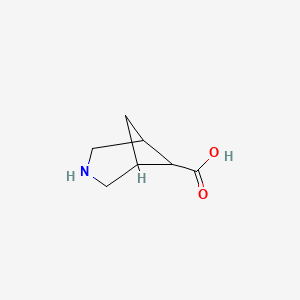 molecular formula C7H11NO2 B3186444 3-Azabicyclo[3.1.1]heptane-6-carboxylic acid CAS No. 1240562-06-4