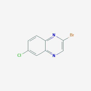 molecular formula C8H4BrClN2 B3186445 2-Bromo-6-chloroquinoxaline CAS No. 1240616-87-8