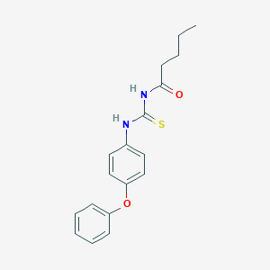 molecular formula C18H20N2O2S B318651 N-[(4-phenoxyphenyl)carbamothioyl]pentanamide 