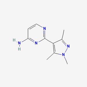 2-(1,3,5-Trimethyl-1H-pyrazol-4-yl)pyrimidin-4-amine