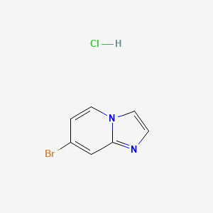 molecular formula C7H6BrClN2 B3186534 7-Bromoimidazo[1,2-a]pyridine hydrochloride CAS No. 1252686-44-4