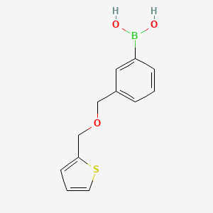molecular formula C12H13BO3S B3186550 3-(Thiophen-2-ylmethoxymethyl)phenylboronic acid CAS No. 1256358-80-1