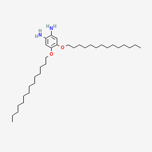 molecular formula C34H64N2O2 B3186556 1,2-Benzenediamine, 4,5-bis(tetradecyloxy)- CAS No. 125662-99-9