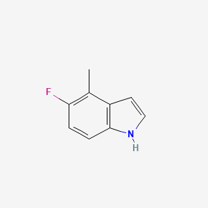 molecular formula C9H8FN B3186597 5-fluoro-4-methyl-1H-indole CAS No. 1258873-45-8