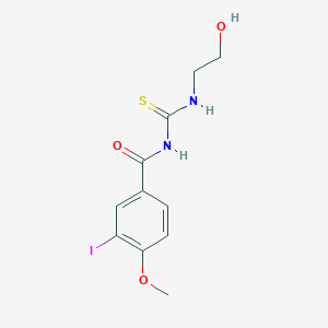 molecular formula C11H13IN2O3S B318660 N-[(2-hydroxyethyl)carbamothioyl]-3-iodo-4-methoxybenzamide 