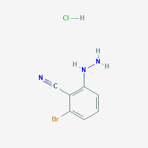 2-Bromo-6-hydrazinylbenzonitrile hydrochloride