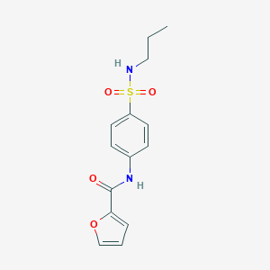 molecular formula C14H16N2O4S B318667 N-[4-(propylsulfamoyl)phenyl]furan-2-carboxamide 