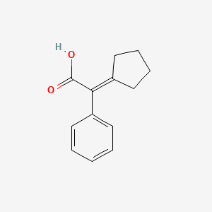 molecular formula C13H14O2 B3186691 2-环戊亚甲基-2-苯基乙酸 CAS No. 126497-27-6