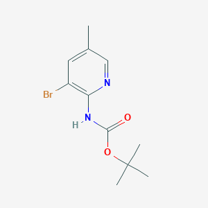 molecular formula C11H15BrN2O2 B3186733 tert-Butyl (3-bromo-5-methylpyridin-2-yl)carbamate CAS No. 1284210-79-2