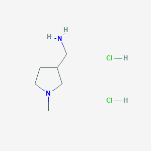 molecular formula C6H16Cl2N2 B3186738 (1-甲基吡咯烷-3-基)甲胺二盐酸盐 CAS No. 1284226-96-5