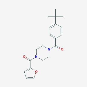 molecular formula C20H24N2O3 B318674 1-(4-Tert-butylbenzoyl)-4-(2-furoyl)piperazine 