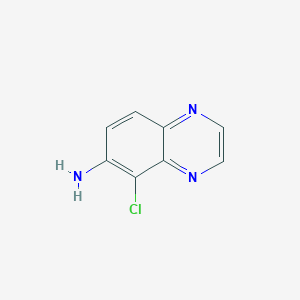 molecular formula C8H6ClN3 B3186751 5-氯喹喔啉-6-胺 CAS No. 1287747-30-1