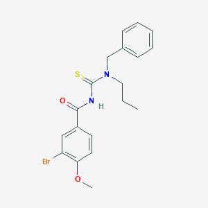 molecular formula C19H21BrN2O2S B318677 N-[benzyl(propyl)carbamothioyl]-3-bromo-4-methoxybenzamide 