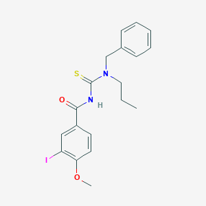 molecular formula C19H21IN2O2S B318678 N-[benzyl(propyl)carbamothioyl]-3-iodo-4-methoxybenzamide 