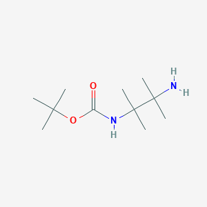 molecular formula C11H24N2O2 B3186789 N2-Boc-2,3-二甲基-2,3-丁二胺 CAS No. 1306610-31-0