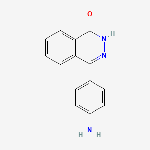 molecular formula C14H11N3O B3186830 4-(4-Aminophenyl)phthalazin-1(2H)-one CAS No. 131741-53-2