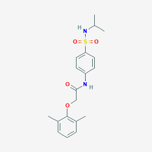 molecular formula C19H24N2O4S B318684 2-(2,6-dimethylphenoxy)-N-{4-[(isopropylamino)sulfonyl]phenyl}acetamide 