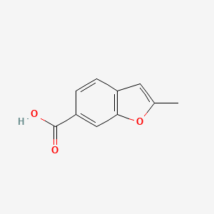 molecular formula C10H8O3 B3186887 2-Methyl-1-benzofuran-6-carboxylic acid CAS No. 133845-02-0
