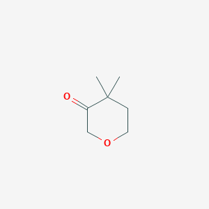 molecular formula C7H12O2 B3186889 4,4-二甲基二氢-2H-吡喃-3(4H)-酮 CAS No. 133871-97-3