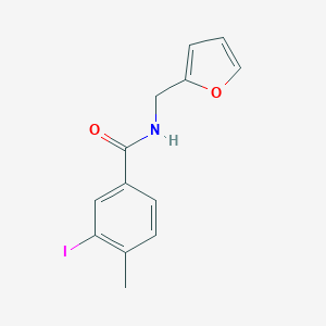 molecular formula C13H12INO2 B318689 N-(2-furylmethyl)-3-iodo-4-methylbenzamide 