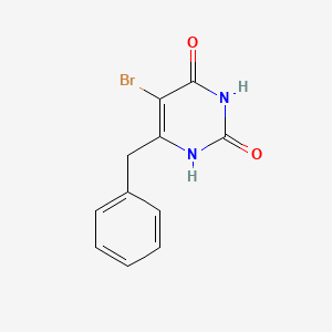 molecular formula C11H9BrN2O2 B3186918 6-Benzyl-5-bromopyrimidine-2,4(1h,3h)-dione CAS No. 13441-90-2