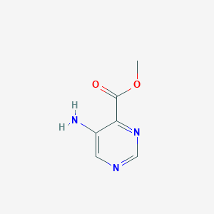 molecular formula C6H7N3O2 B3186936 Methyl 5-aminopyrimidine-4-carboxylate CAS No. 1352201-49-0